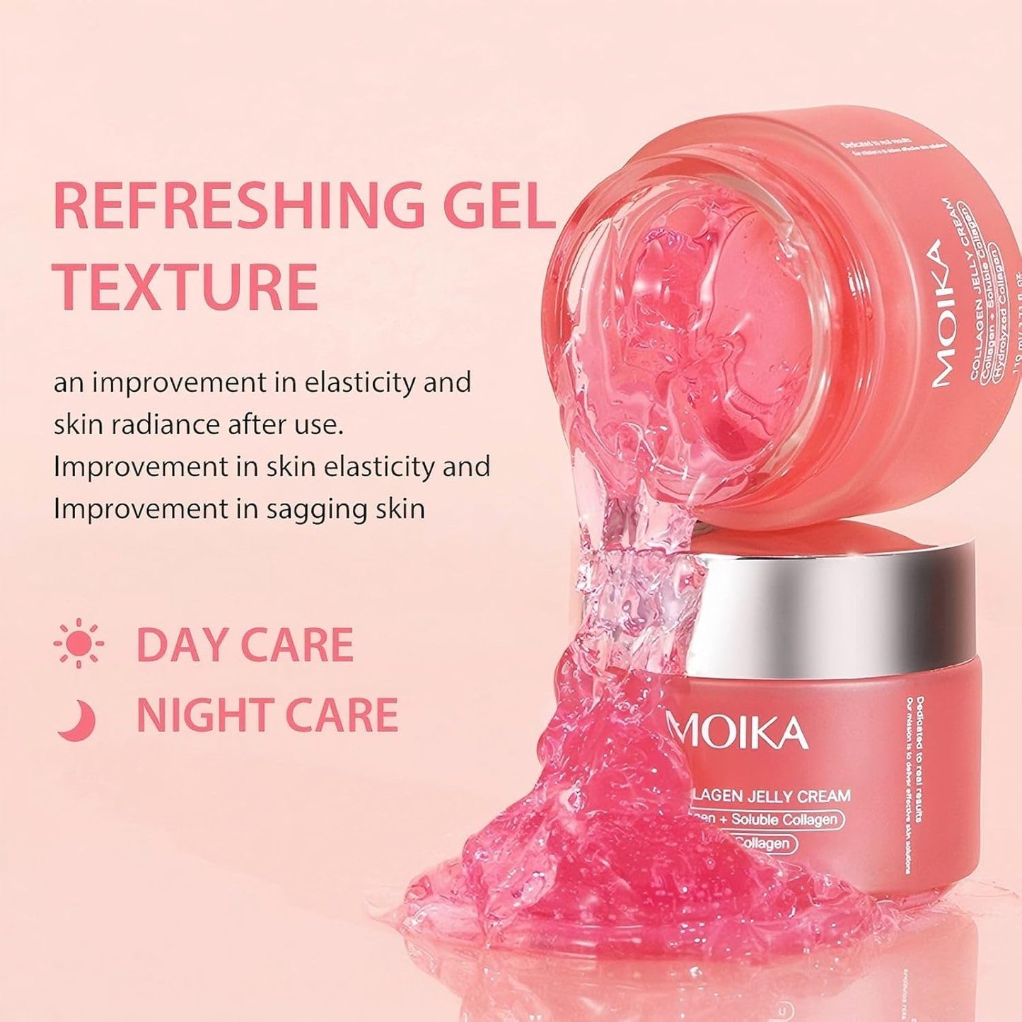 XUEYI Collagen Jelly Cream – Hidratante en Gel con Colágeno Hidrolizado, Agua de Rosa y Niacinamida (110g)