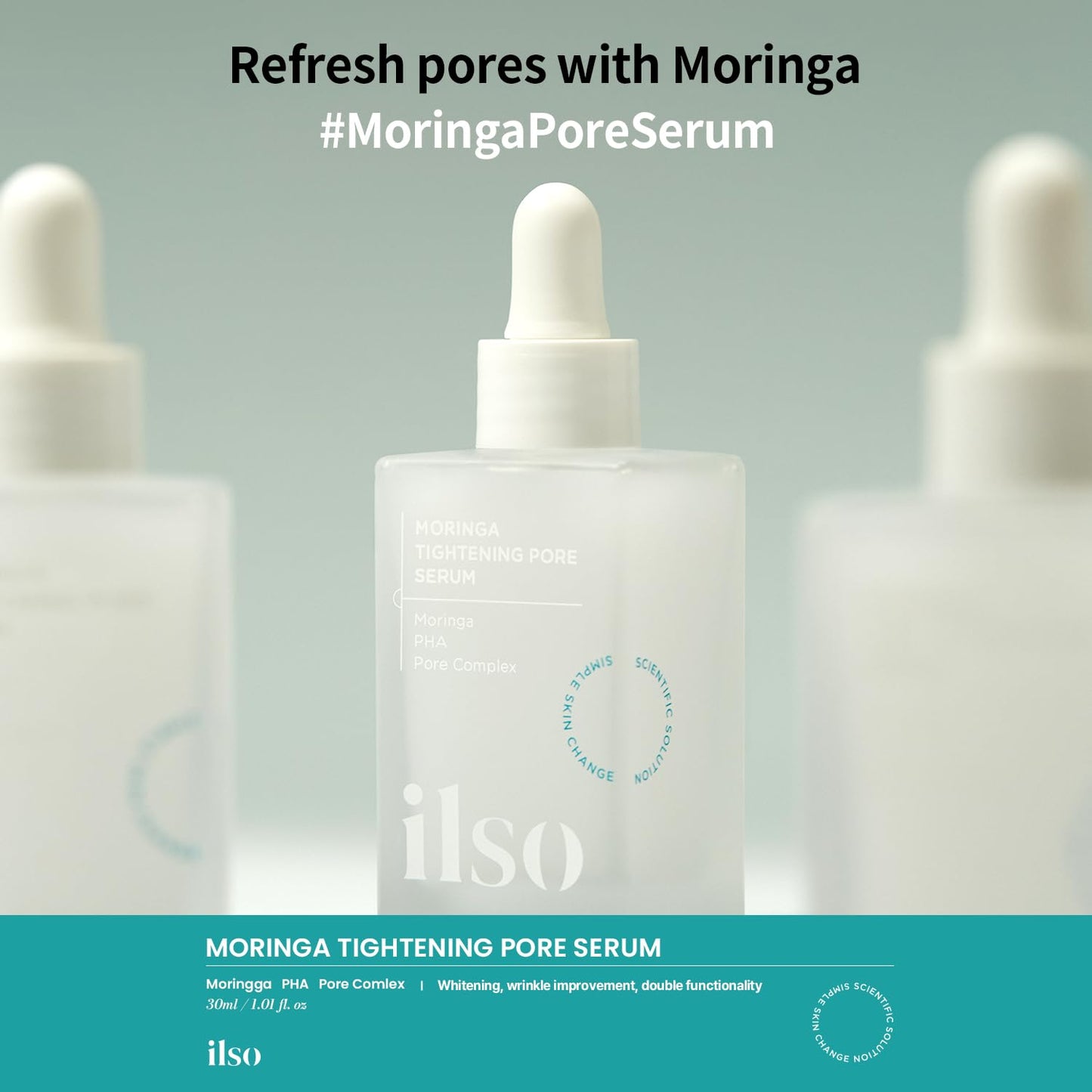 ILSO Serum Apretador de Poros Moringa 30 ml