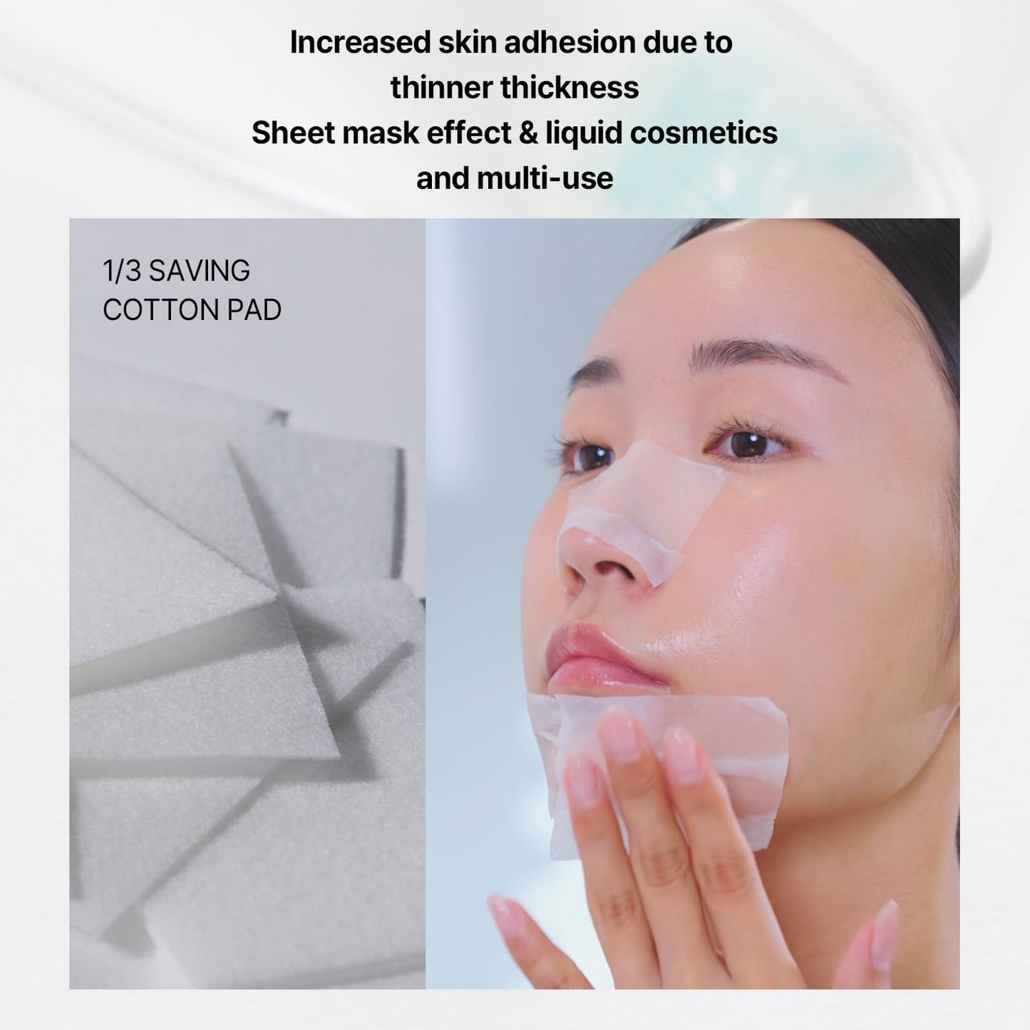 ILSO 1/3 Saving Cotton Pad – Almohadilla Ultrafina para Tónico (40 uds)