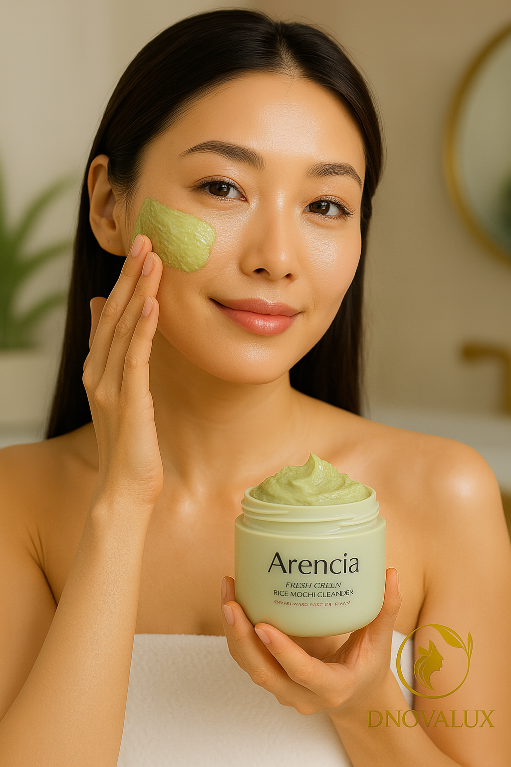 Arencia Fresh Green Rice Mochi Cleanser – Limpiador Facial Hidratante y Purificante