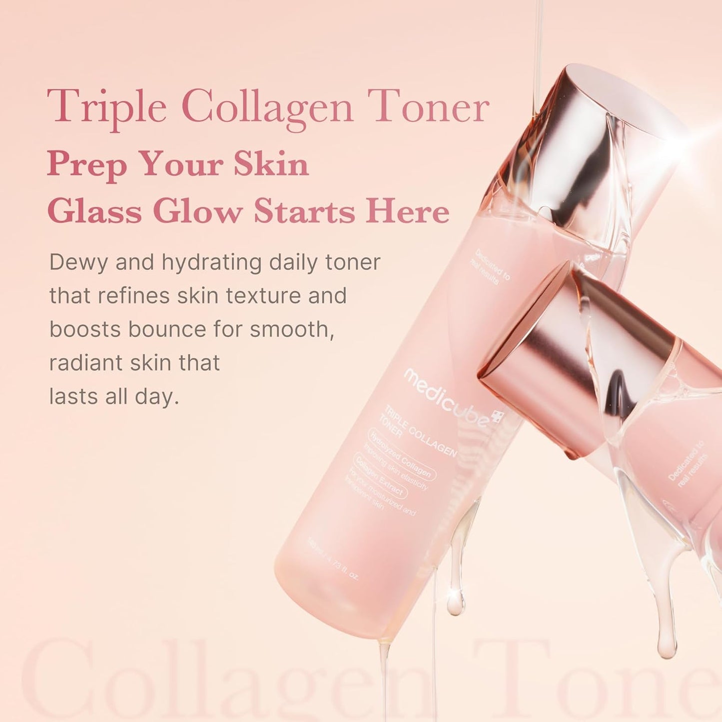 Medicube Triple Collagen Toner 140 ml Hidratación Profunda + Firmeza