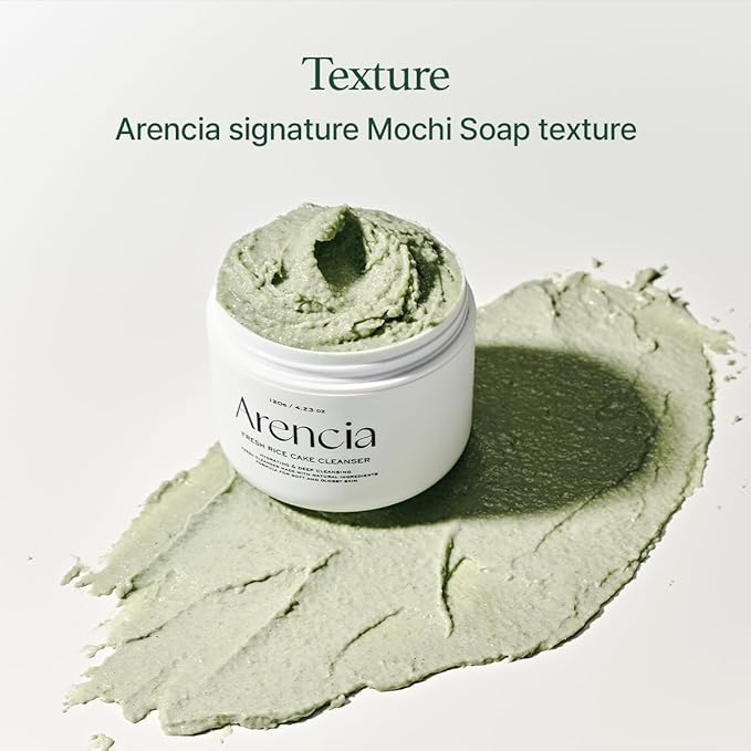 Arencia Fresh Green Rice Mochi Cleanser – Limpiador Facial Hidratante y Purificante