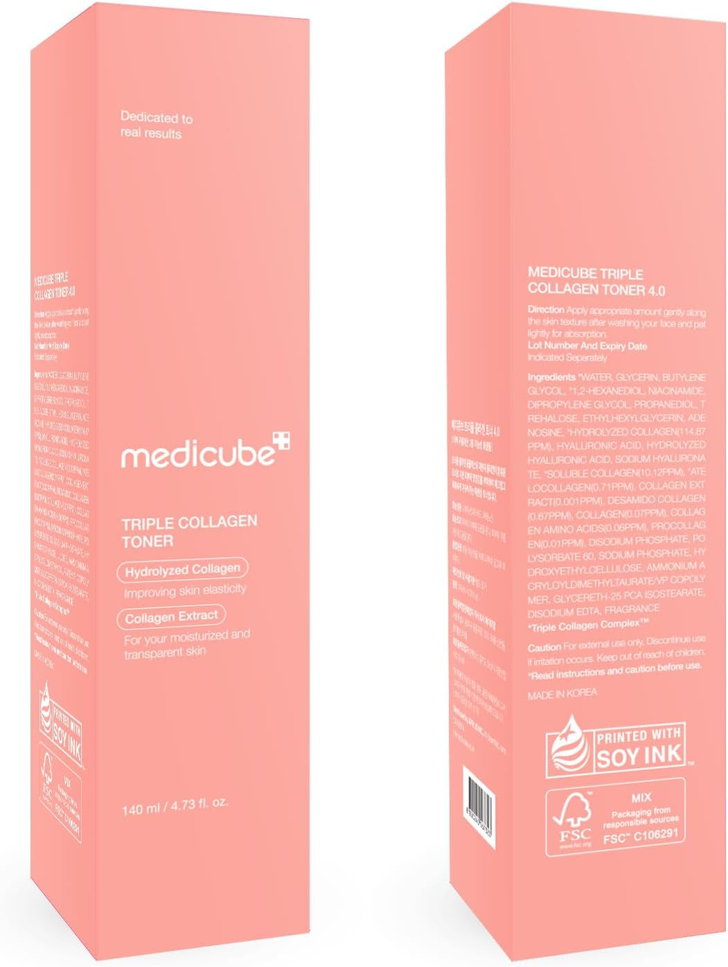 Medicube Triple Collagen Toner 140 ml Hidratación Profunda + Firmeza