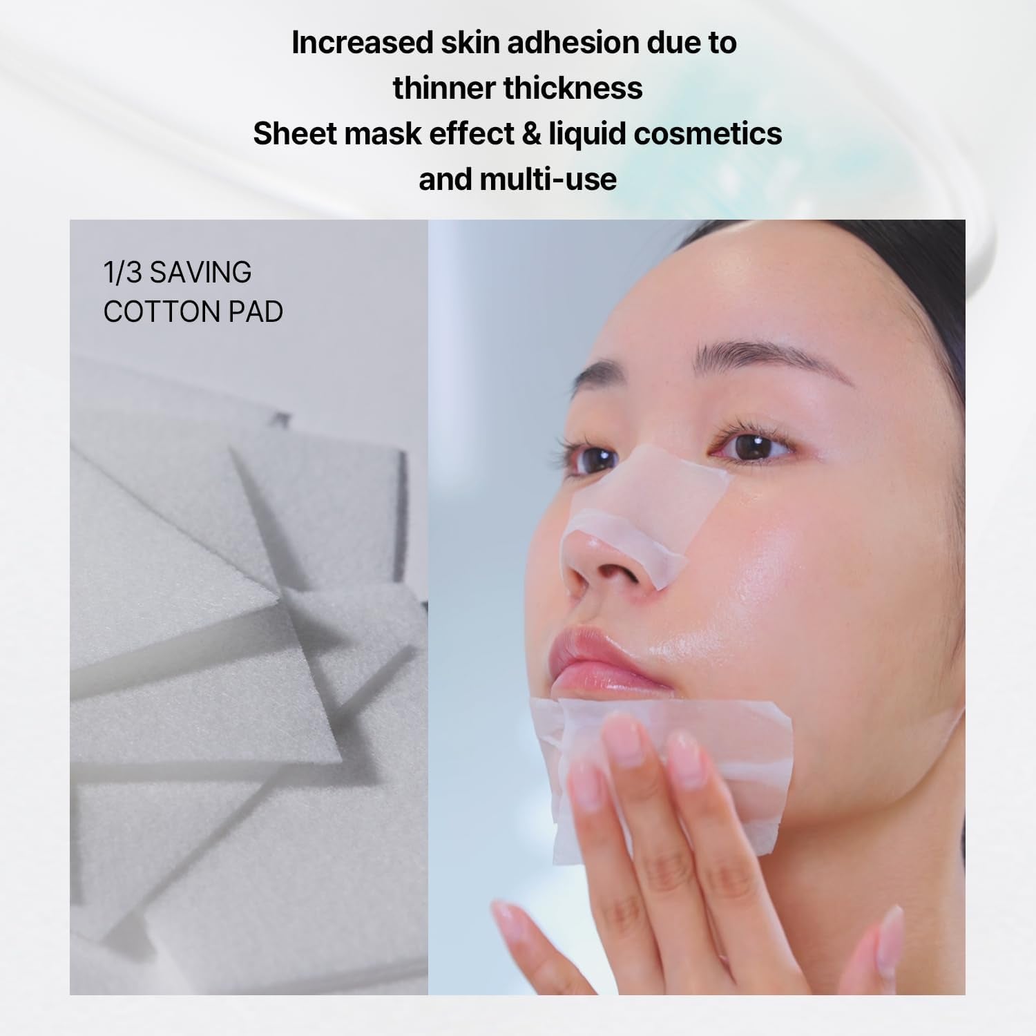 ILSO 1/3 Saving Cotton Pad – Almohadilla Ultrafina para Tónico (40 uds)