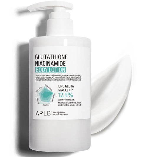 Loción Corporal Coreana APLB  Glutatión + Niacinamida 12.5% | Hidratación Profunda, Revitalizante y Antimanchas