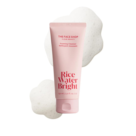 Limpiador Facial Espumoso con Agua de Arroz | Hidratante, Vegano, Coreano - THE FACE SHOP