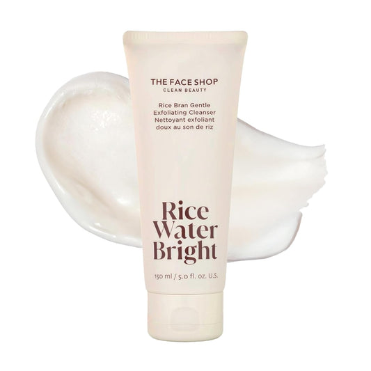 The Face Shop - Exfoliante Facial de Arroz  Hidratante, Iluminador y Vegano 100%Coreano
